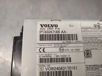 Peça sobressalente para automóvel em segunda mão sistema de áudio / rádio cd por volvo v40 fastback (525) d2 referências oem iam 32247185  