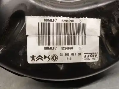 Second-hand car spare part brake servo for opel corsa f corsa-e (68) oem iam references 9830809180  