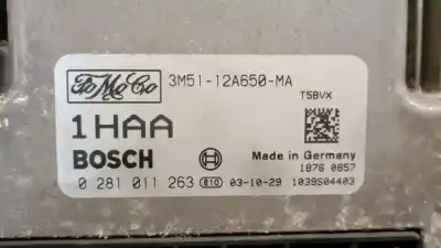 Second-hand car spare part ecu engine control for ford focus c-max (dm2) 1.6 tdci oem iam references 3m5112a650ma 0281011263 bosch 