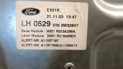 Автозапчастина б/у регулятор вікна передній лівий для ford focus c-max (dm2) 1.6 tdci посилання на oem iam 3m51r203a29bk 994815100 brose 1738645
