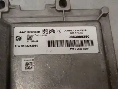 Second-hand car spare part ecu engine control for opel corsa f corsa-e (68) oem iam references 9853988280  
