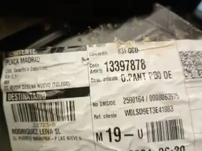 Автозапчастина б/у передня права колесна арка для opel meriva b monospace (s10) 1.6 cdti (75) посилання на oem iam 13397878  1101153