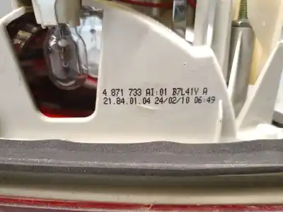 Peça sobressalente para automóvel em segunda mão farolim traseiro esquerdo por bmw 3 (e90) 320 d referências oem iam 4871733  63217289427