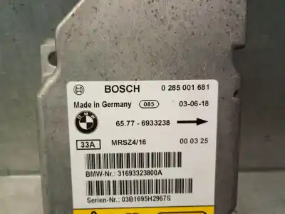 Second-hand car spare part airbag control unit for bmw x5 (e53) 3.0 d oem iam references 65776933238 0285001681 bosh 65776933238