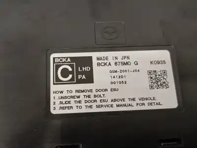 Peça sobressalente para automóvel em segunda mão módulo de confort / bsi /bcm por mazda 3 fastback (bp) 2.0 skyactiv-g m hybrid referências oem iam bcka675m0g  