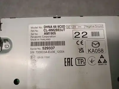 Second-hand car spare part audio system / radio cd for mazda 3 fastback (bp) 2.0 skyactiv-g m hybrid oem iam references dhna669c0d  