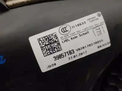 Автозапчастина б/у обработка передніх правіх дверей для opel zafira tourer c (p12) 1.6 cdti (75) посилання на oem iam 340685796  13489687