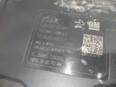 Pezzo di ricambio per auto di seconda mano abs per opel zafira tourer c (p12) 1.6 cdti (75) riferimenti oem iam 39061713 1002121104 ate 39061712