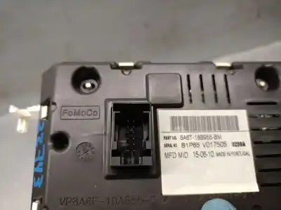 Автозапчастина б/у багатофункційний дисплей для ford fiesta (cb1) motor 1.6 ltr. - 70 kw tdci cat посилання на oem iam 8a6t18b955bm  1940788