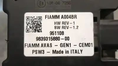 Second-hand car spare part electronic module for opel corsa f corsa-e (68) oem iam references 9839315880 a004br fiamm 