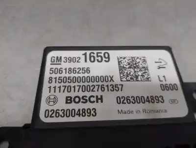Автозапчастина б/у електронний модуль для opel zafira tourer c (p12) 1.6 cdti (75) посилання на oem iam 39021659 0263004893 bosch 