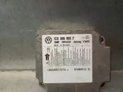 Pièce détachée automobile d'occasion boitier de commande d'airbag pour skoda superb i (3u4) 2.0 tdi références oem iam 1c0909605f  1c0909605f