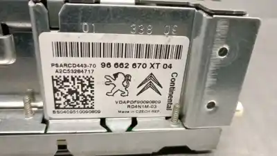 Pezzo di ricambio per auto di seconda mano impianto audio / radio cd per citroen c4 picasso i monospace (ud_) 2.0 hdi 138 riferimenti oem iam 96662670xt  6574lz