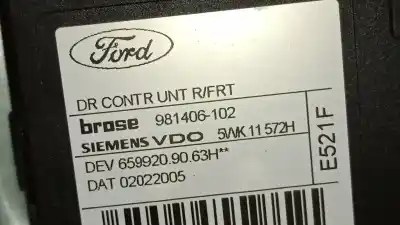 Автозапчастина б/у регулятор переднього правого скла для ford focus ii (da_, hcp, dp) 2.0 tdci посилання на oem iam 4m51a203a28mh 5wk11572h siemens vdo 1430365