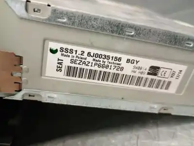Pezzo di ricambio per auto di seconda mano impianto audio / radio cd per seat ibiza iv (6j5, 6p1) 1.6 tdi riferimenti oem iam 6j0035156  6j0035156