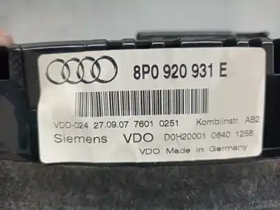 Tweedehands auto-onderdeel instrumentenpaneel voor audi a3 (8p1) 2.0 tdi 16v oem iam-referenties 8p0920931e  8p0920931gx