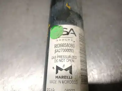 Автозапчастина б/у амортизатор задній лівий для peugeot 2008 ii (ud_, us_, uy_, uk_) 1.5 bluehdi 110 (udyhsk) посилання на oem iam 9836658080 sa27000093 marelli 9836658080