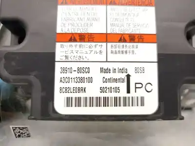 Second-hand car spare part airbag control unit for suzuki swift v (az) 1.2 hybrid (mild hybrid) (a2l412) oem iam references 3891080sc0   Second-hand car spare part airbag control unit for suzuki swift v (az) 1.2 hybrid (mild hybrid) (a2l412) oem iam references 3891080sc0
