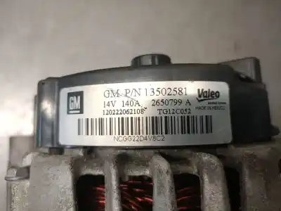 Автозапчасти б/у генератор за opel zafira tourer c (p12) 2.0 cdti (75) ссылки oem iam 13502581 2650799a valeo 1204623