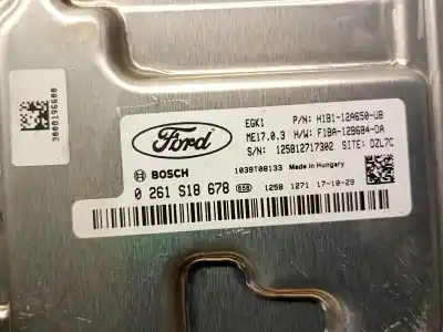 Автозапчастина б/у ебу контролер двигуна для ford fiesta vii (hj, hf) 1.1 ti-vct посилання на oem iam h1b112a650ub  h1b112a650ub
