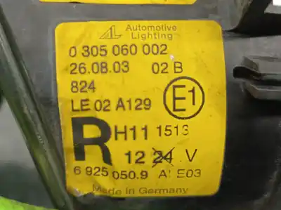 Автозапчасти б/у правая противотуманная фара за mini mini (r50, r53) one ссылки oem iam 0305060002  63176925050