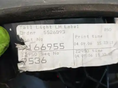 Second-hand car spare part left tailgate light for mini mini (r50, r53) one oem iam references 716695503  63217166955