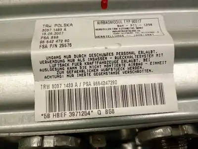 Автозапчастина б/у передня права подушка безопасности для citroen c4 picasso i monospace (ud_) 1.6 hdi посилання на oem iam 9654247280  8216nt