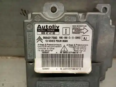 Second-hand car spare part airbag control unit for citroen c4 picasso i monospace (ud_) 1.6 hdi oem iam references 9664217980 606474700 autoliv 9664217980