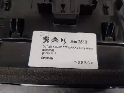 Автозапчастина б/у аератор для citroen c3 aircross ii (2r_, 2c_) 1.2 puretech 82 (2rhmrc, 2rhmzb) посилання на oem iam 39102613  yq002356wp