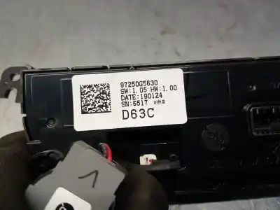Second-hand car spare part climate control for kia niro (de) 1.6 gdi hybrid oem iam references 97250g5630  97250g5630ca