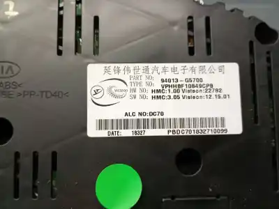Peça sobressalente para automóvel em segunda mão quadrante por kia niro (de) 1.6 gdi hybrid referências oem iam 94013g5700  94013g5700