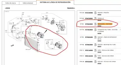 Автозапчасти б/у трубы кондиционирования воздуха за hyundai i20 ii (gb, ib) 1.2 ссылки oem iam 97762c8000  97762c8000