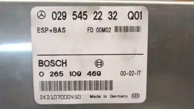 Автозапчастина б/у блок управління asr для mercedes clase e (w210) e 270 cdi (210.016) посилання на oem iam 0295452232 0265109469 bosch 