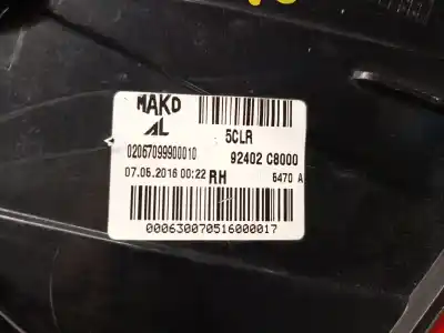 Автозапчасти б/у правый задний фонарь за hyundai i20 ii (gb, ib) 1.2 ссылки oem iam 92402c8000  92402c8000