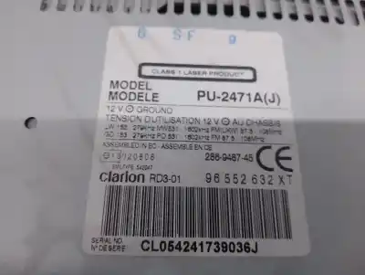 Автозапчастина б/у аудіо система / радіо cd для citroen c3 i (fc_, fn_) 1.4 16v hdi посилання на oem iam 96552632xt  6564g3