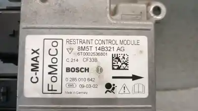 Second-hand car spare part airbag control unit for ford c-max (dm2) 1.8 tdci oem iam references 8m5t14b321ag 0285010642 bosch 
