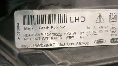 Автозапчасти б/у правая фара за ford c-max (dm2) 1.8 tdci ссылки oem iam 7m5113w029ac  1707464