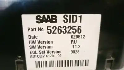Second-hand car spare part multifunction display for saab 9-5 (ys3e) 2.3 t oem iam references 5263256 417809 autoliv 