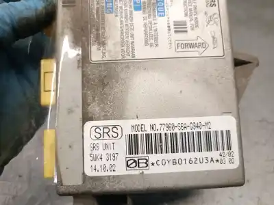 Second-hand car spare part airbag control unit for honda civic vii hatchback (eu, ep, ev) 1.6 i (ep2, eu8, eu6) oem iam references 77960s6ag940m2 5wk43197 