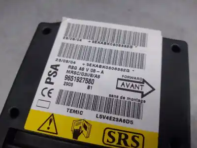 Автозапчастина б/у блок управління подушками безпеки для citroen c3 i (fc_, fn_) 1.4 16v hdi посилання на oem iam 9651927580  