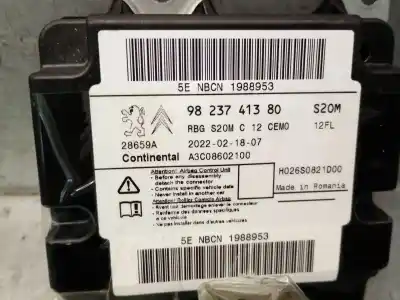 Автозапчастина б/у блок управління подушками безпеки для opel corsa f 1.2 (68) посилання на oem iam 9823741380  9823741380