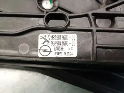 Second-hand car spare part driver left window regulator for opel corsa f 1.2 (68) oem iam references 982904368000  982904368000