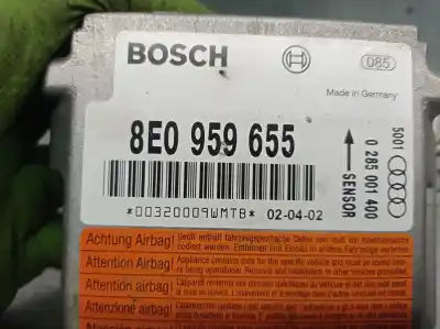 Pezzo di ricambio per auto di seconda mano centralina airbag per audi a4 b6 (8e2) 1.9 tdi riferimenti oem iam 8e0959655 0285001400 bosch 