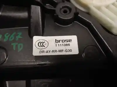 Автозапчастина б/у регулятор скла заднього правого для bmw 5 (g30, f90) 520 d посилання на oem iam 736516812 111386 brose 51337487088