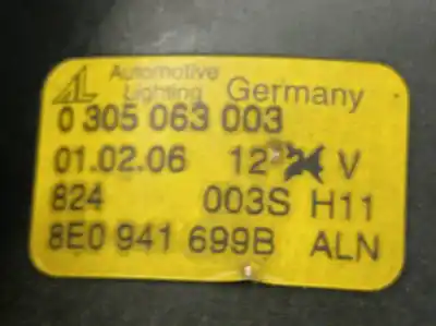 Tweedehands auto-onderdeel linker mistlamp voor audi a4 b6 (8e2) 1.9 tdi oem iam-referenties 8e0941699b 0305063003 automotive 8e0941699b