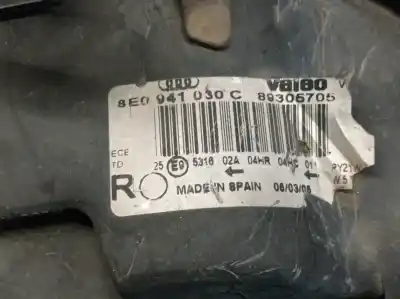 İkinci el araba yedek parçası sag far için audi a4 b6 (8e2) 1.9 tdi oem iam referansları 8e0941030c 89305705 valeo 8e0941030c