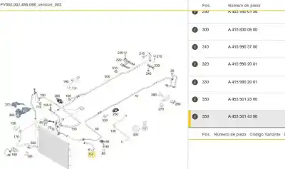 Автозапчастина б/у труби кондиціонації для smart forfour eq (451) electric drive / eq (451) посилання на oem iam a4535014300  a4535014300