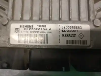 Second-hand car spare part ecu engine control for renault grand scénic ii (jm0/1_) 1.5 dci (jm1e) oem iam references 8200565863 s122326109a siemens 8200565863