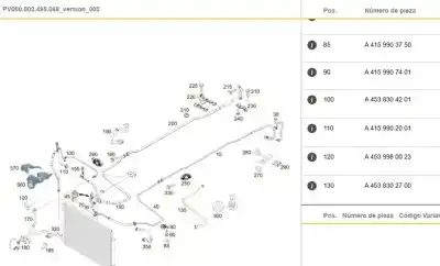 Автозапчастина б/у труби кондиціонації для smart forfour eq (451) electric drive / eq (451) посилання на oem iam a4538302700  a4538302700