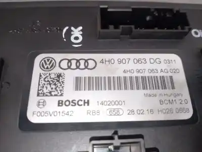 Pezzo di ricambio per auto di seconda mano modulo elettronico per audi a6 allroad c7 (4gh, 4gj) 3.0 tdi quattro riferimenti oem iam 4h0907063dg f005v01542 bosch 